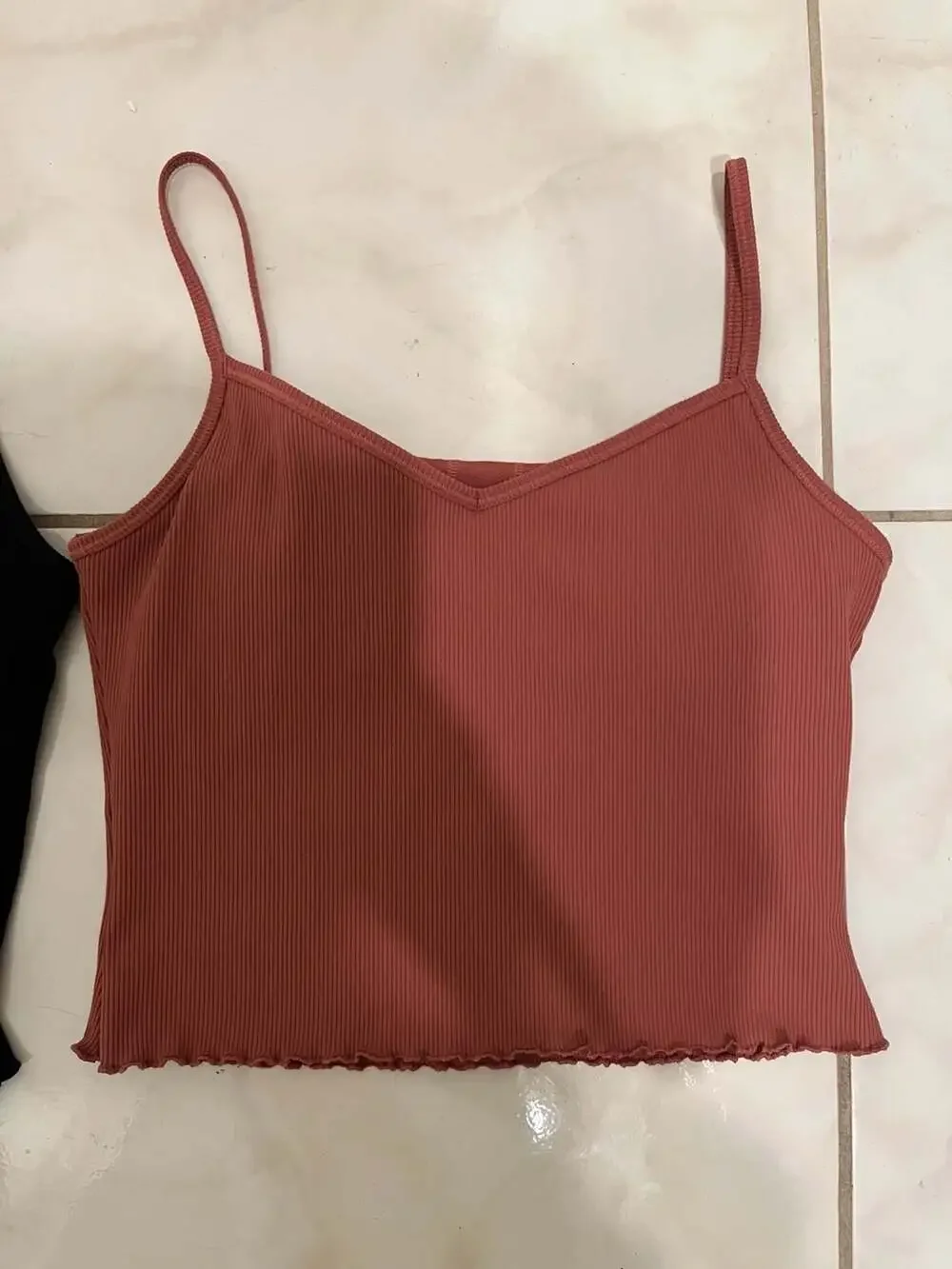 GapFit Women’s Ribbed Built-In Shelf Bra Cami Tank Top Bundle  Size Small